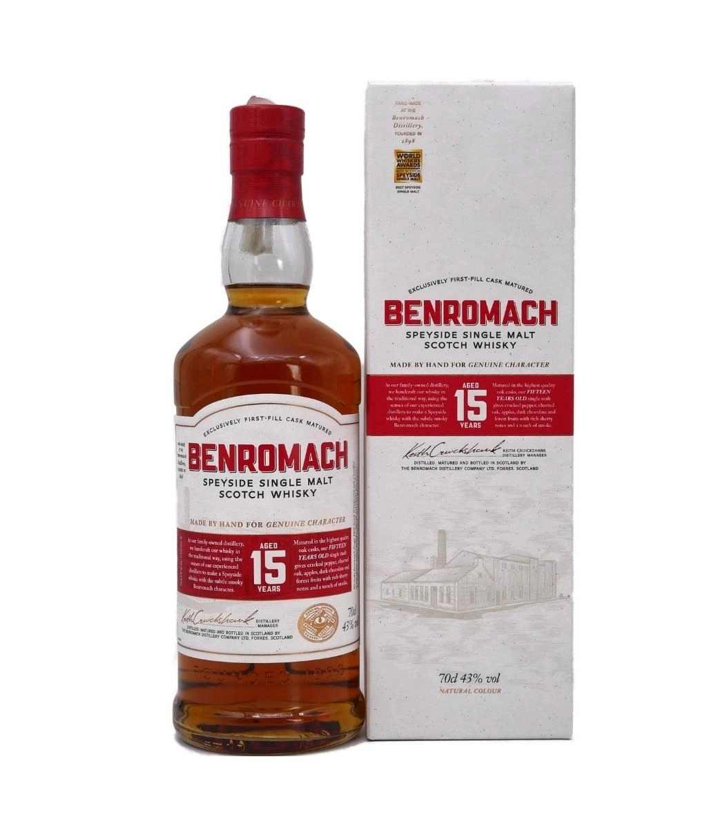 Whisky Benromach 15 ani First Fill 0.7L 0